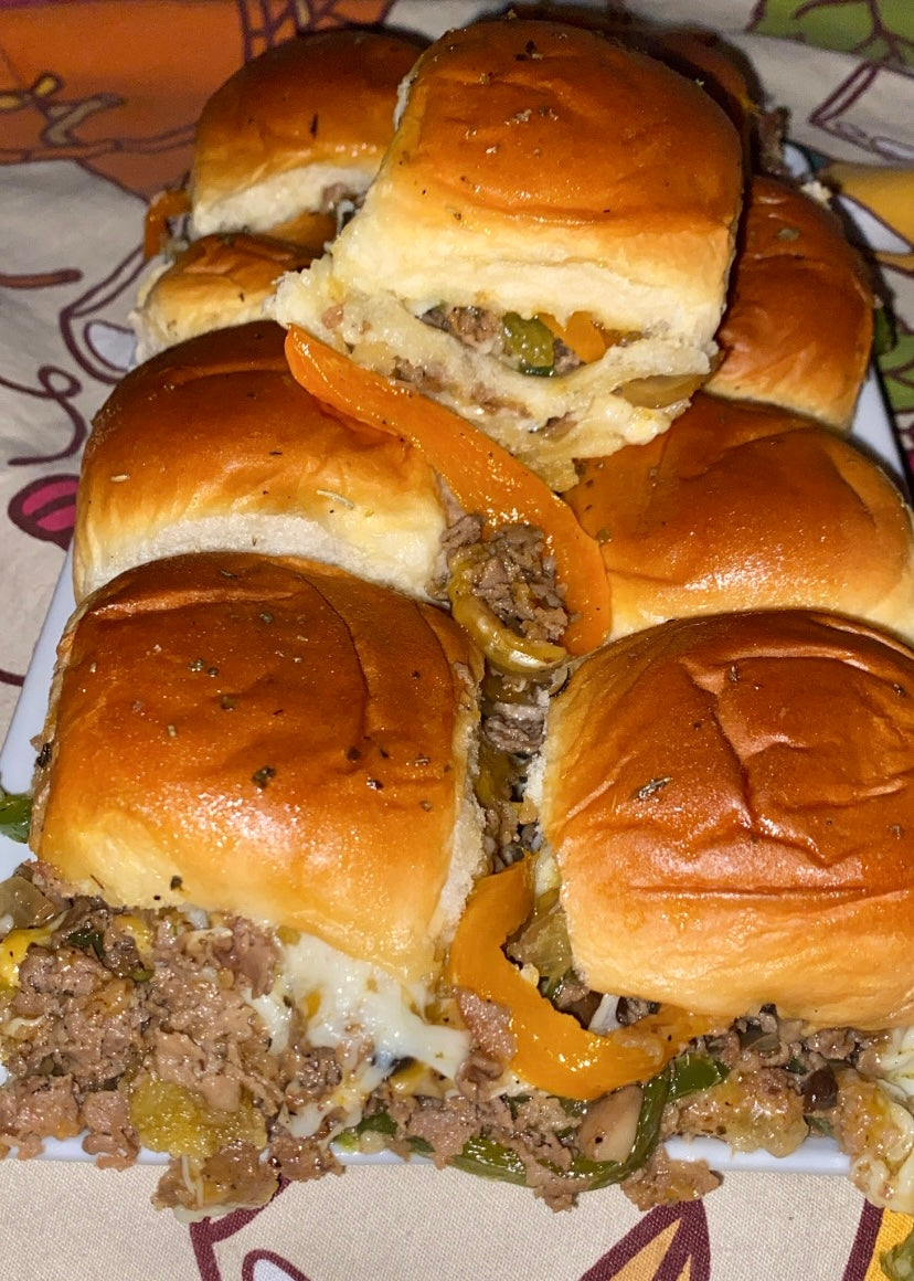 Quick Philly Cheese Sliders