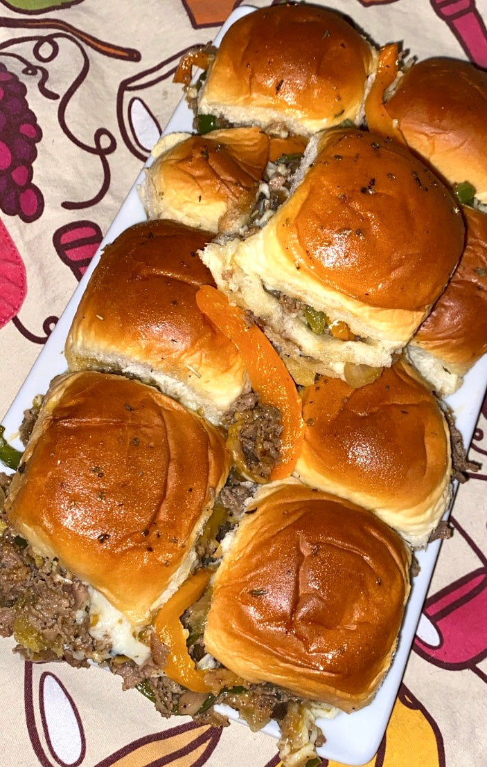 Quick Philly Cheese Sliders