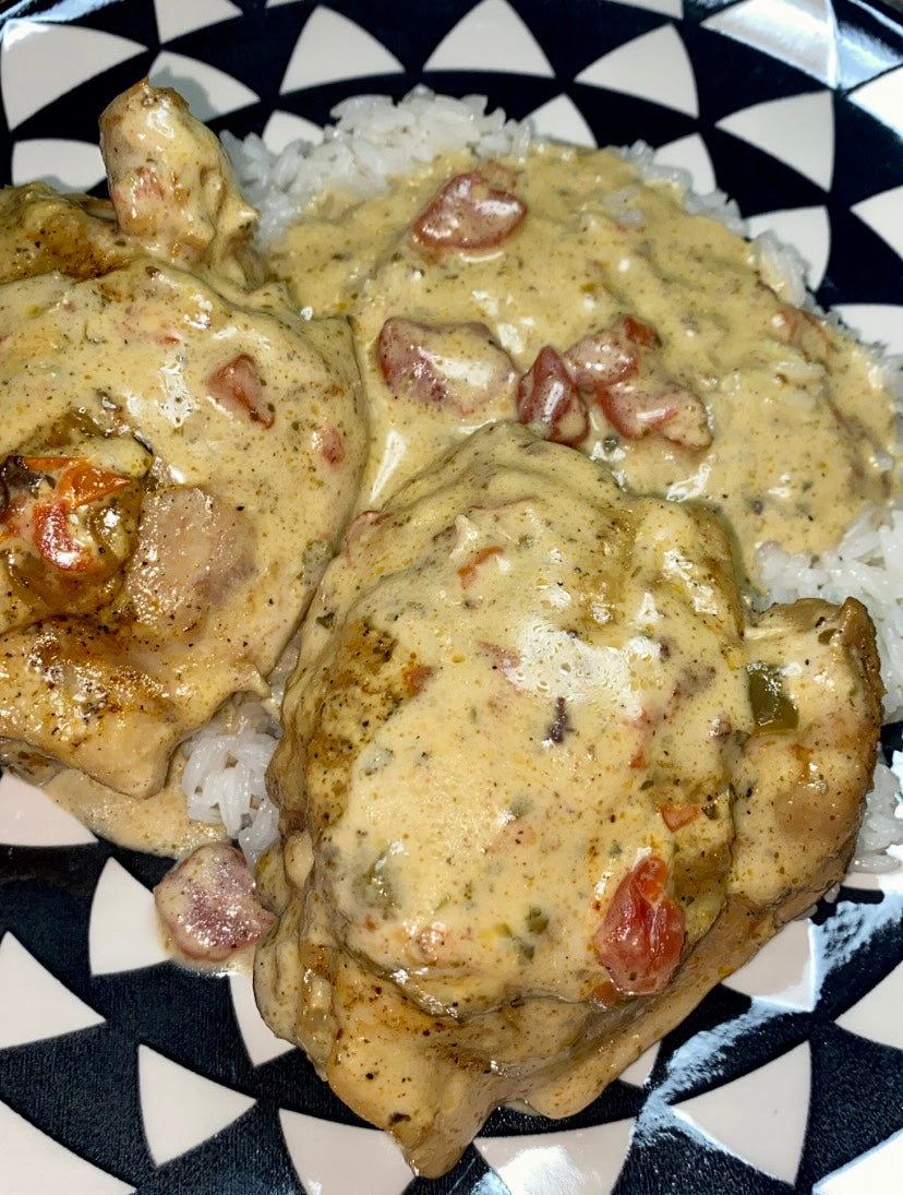 Alfredo Smothered Chicken